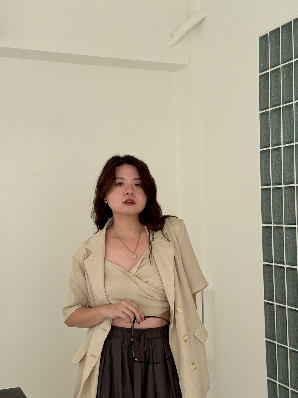 LINE_ALBUM_奶茶色亞麻套裝(背心+短袖外套)9_250827_7