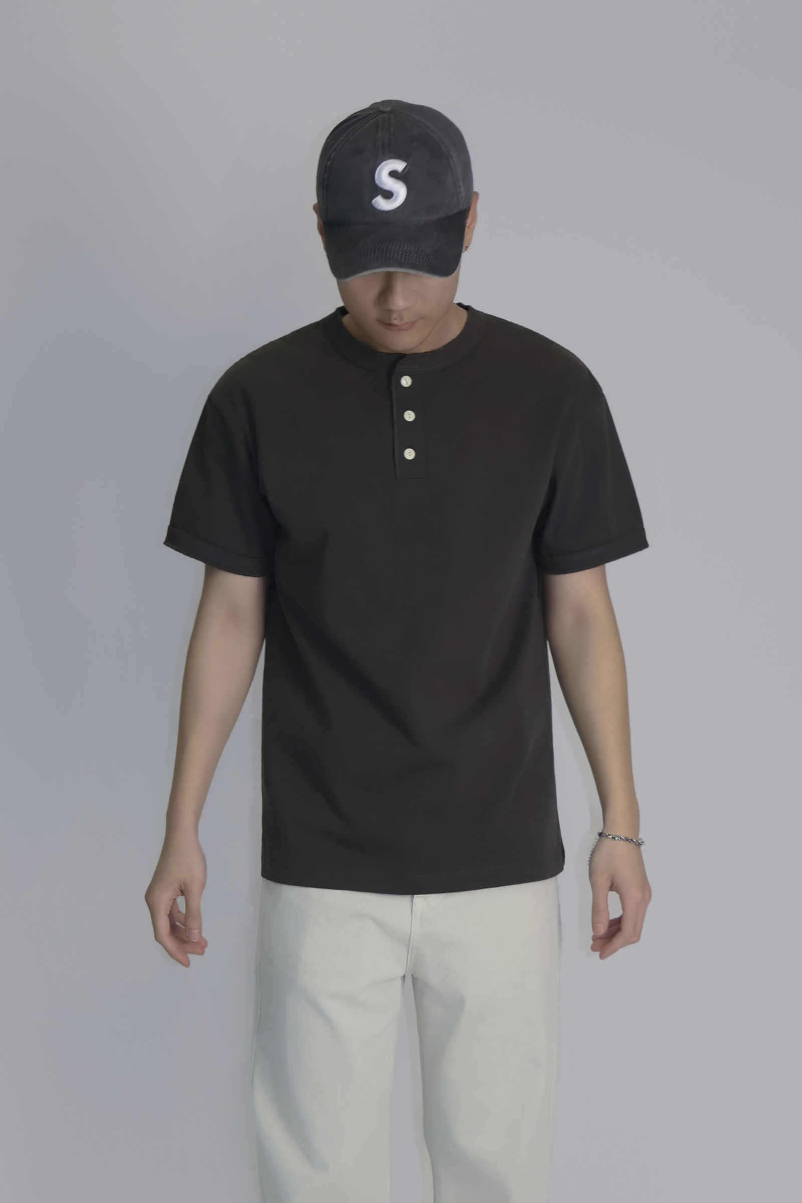 IMG_1458滾邊- 厚磅雙紗 短袖亨利衫