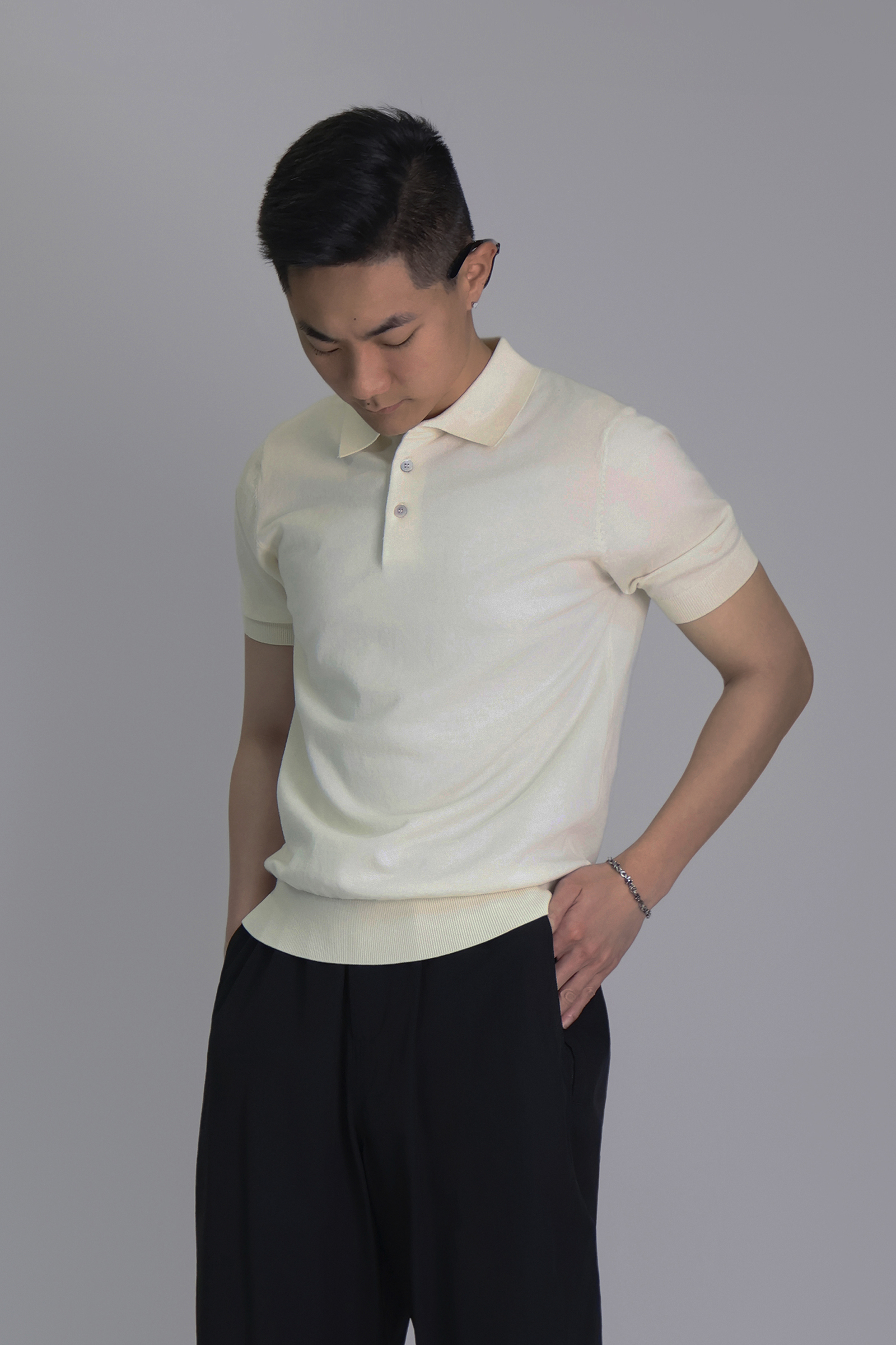 IMG_1547高質感針織 鈕扣 短袖POLO衫-H