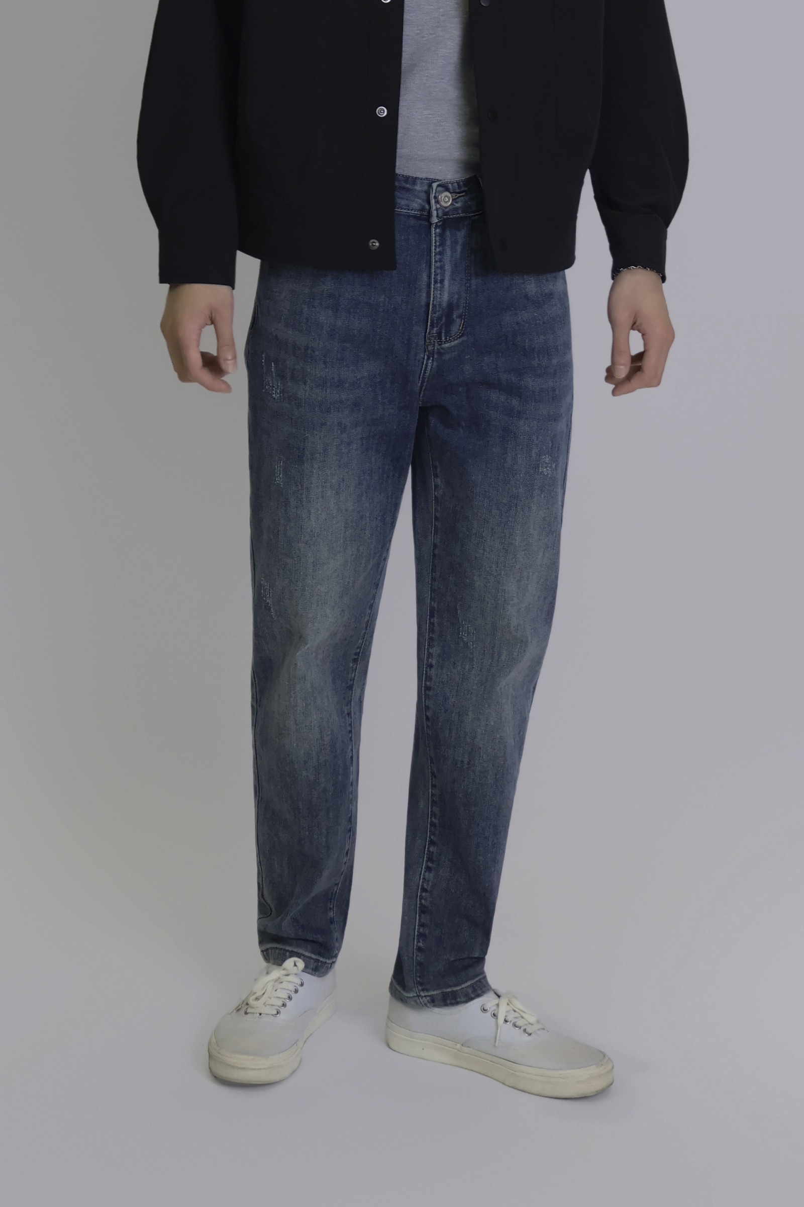 IMG_1752「春夏丹寧」微刷破 合身長褲-H