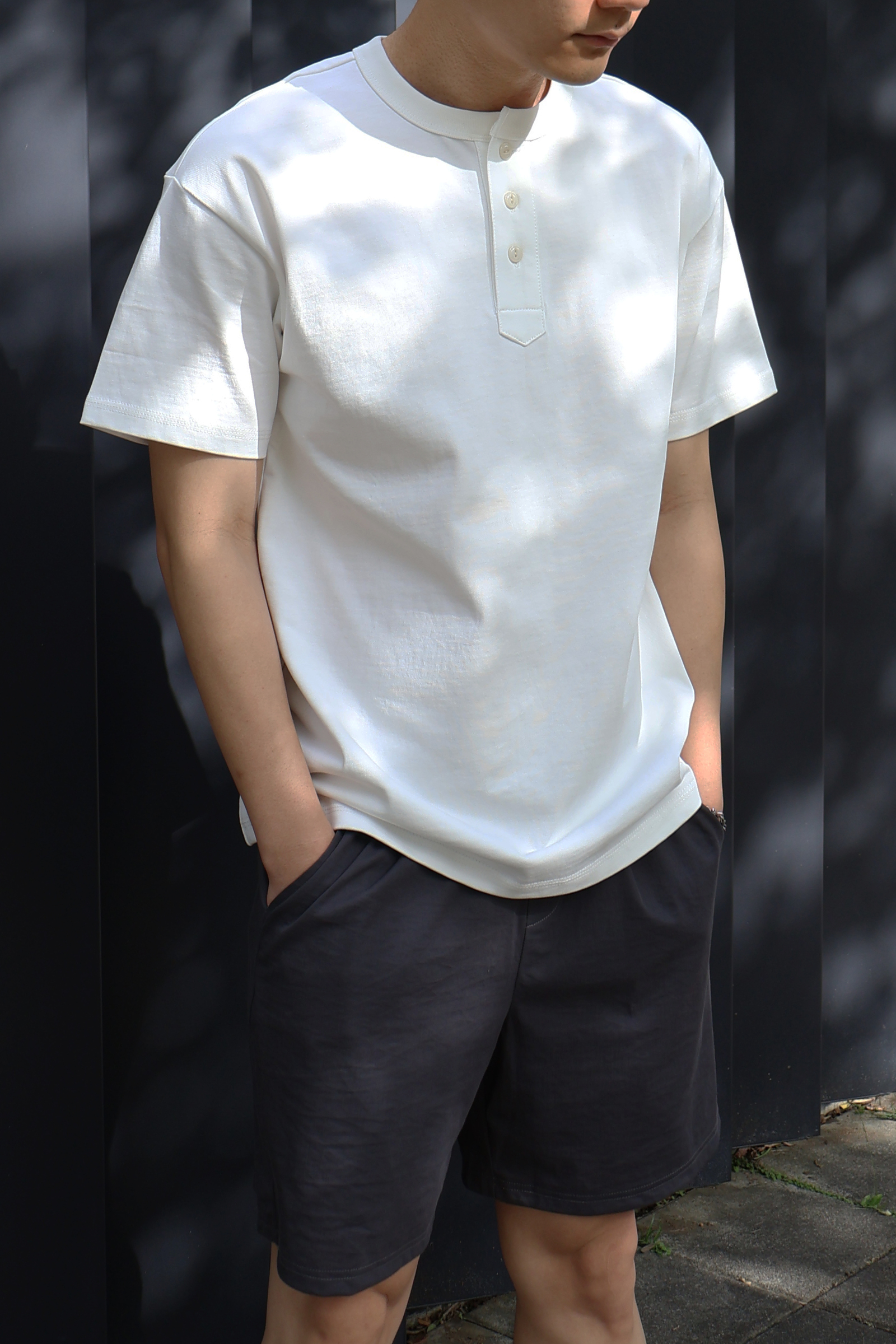 IMG_1787厚磅雙紗 短袖亨利衫
