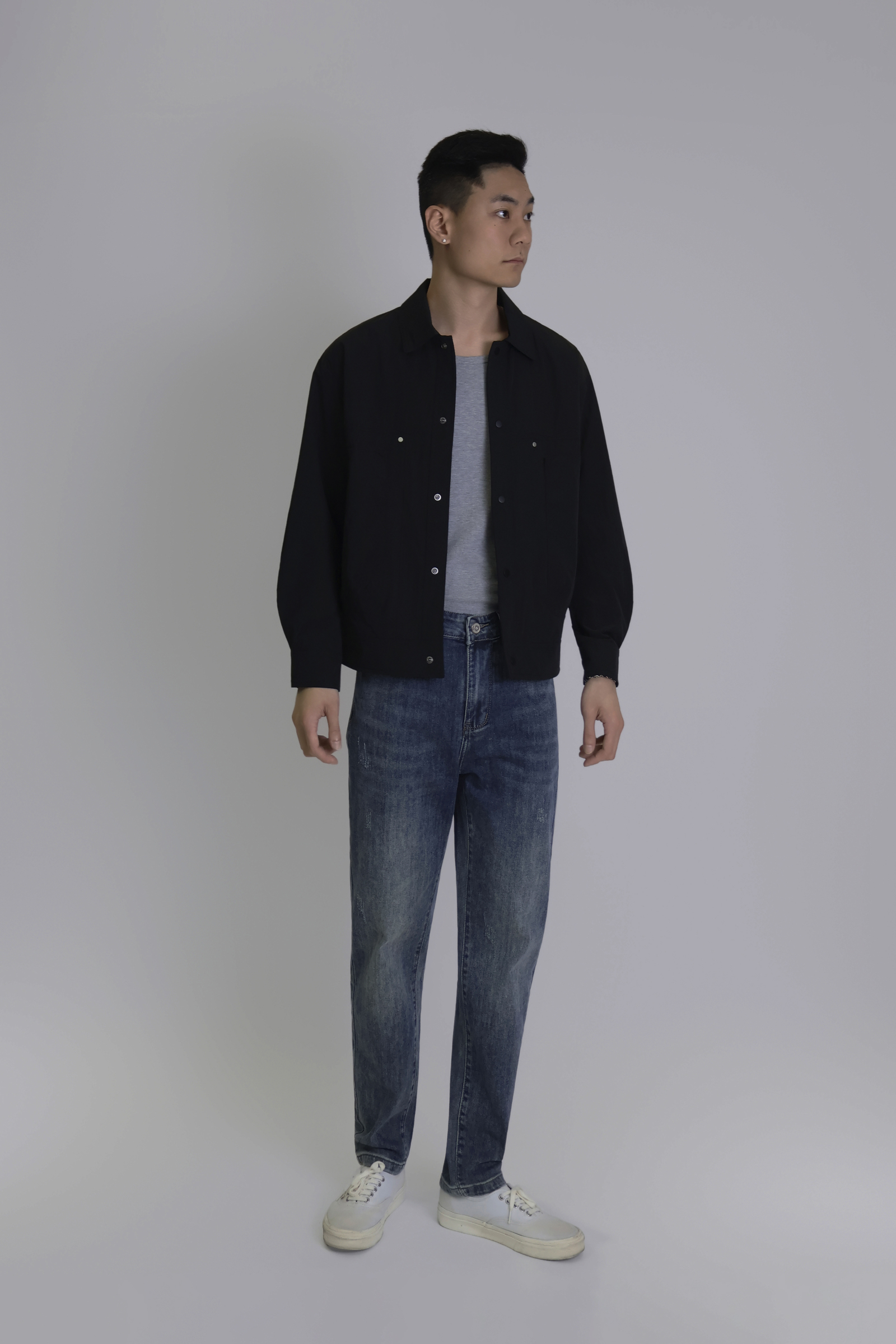 IMG_1752「春夏丹寧」微刷破 合身長褲-2