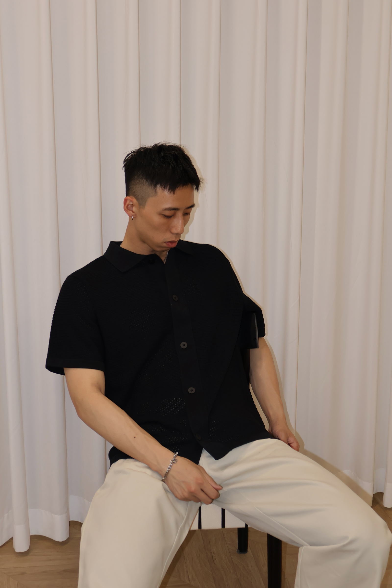 IMG_0187份量感 針織網格 短袖開衫