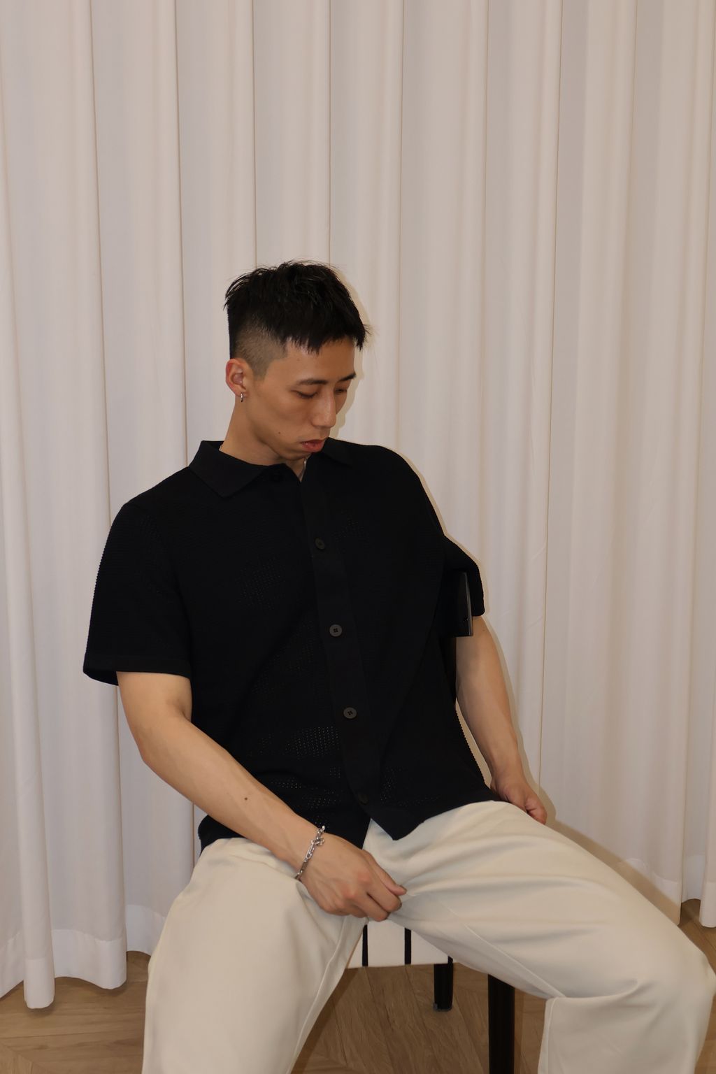 IMG_0187份量感 針織網格 短袖開衫