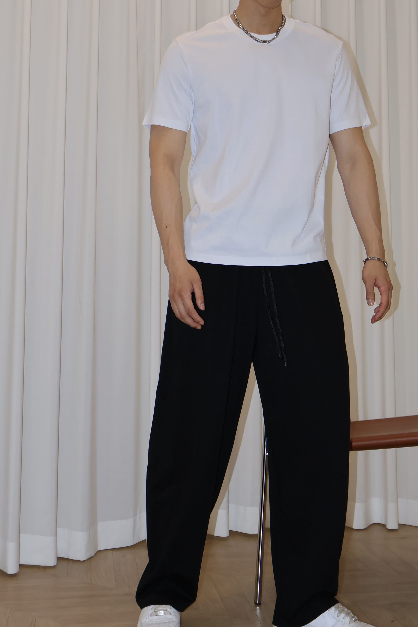 IMG_0456前車線 萊塞爾 微闊棉長褲