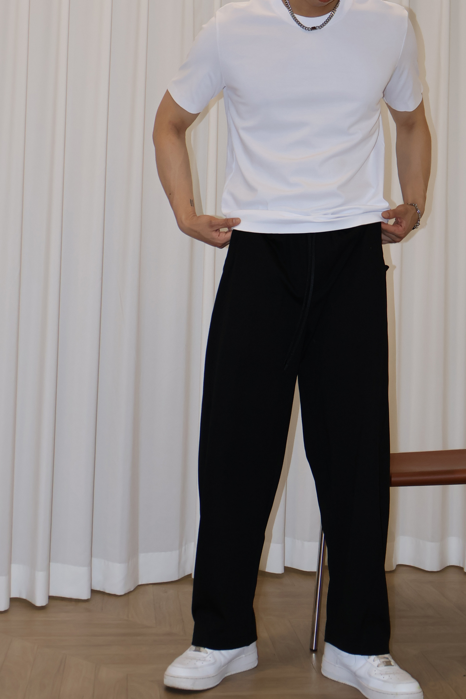 IMG_0450前車線 萊塞爾 微闊棉長褲