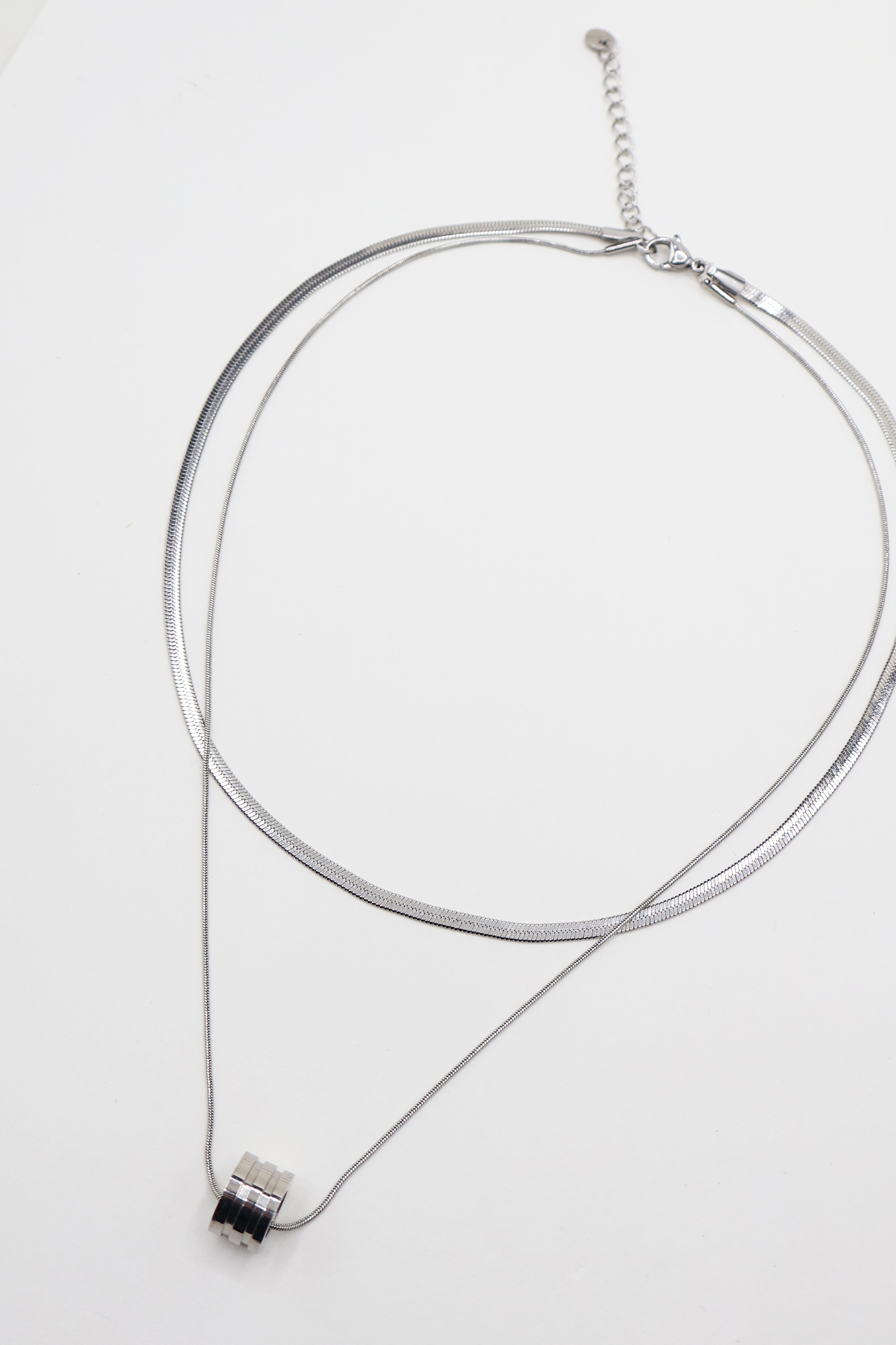 IMG_1946蛇骨圓扣雙項鍊