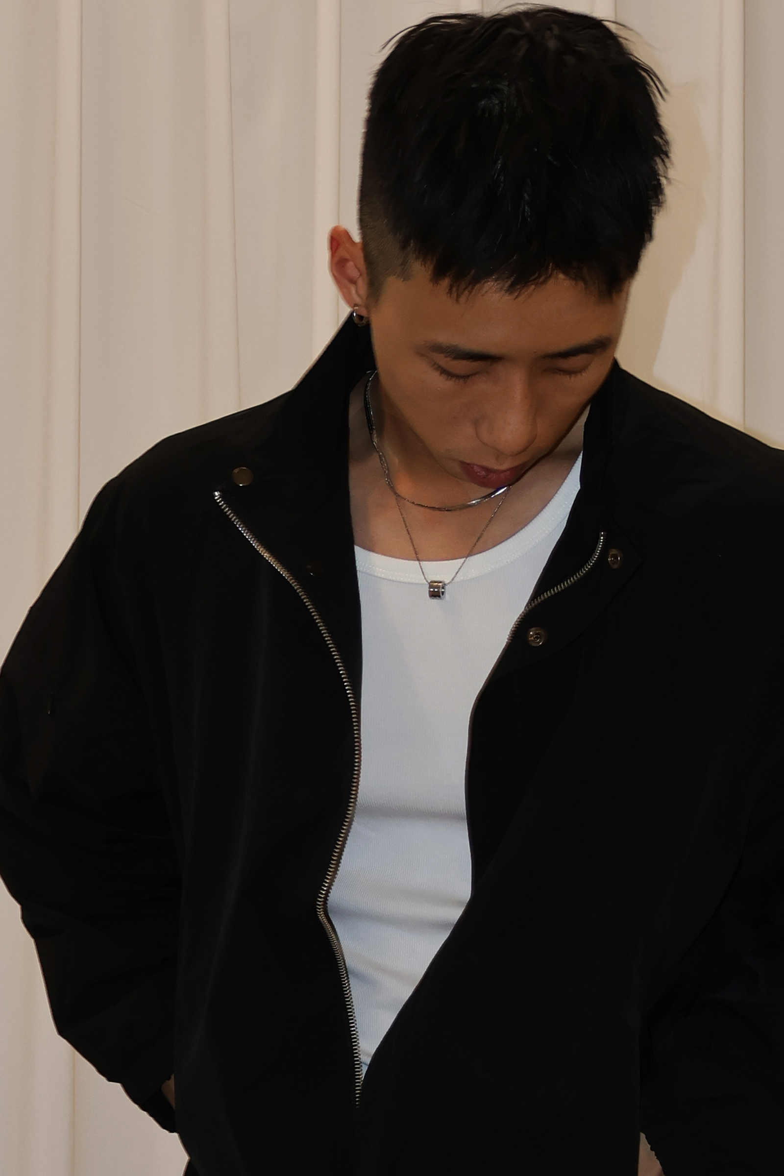 IMG_0501蛇骨圓扣雙項鍊