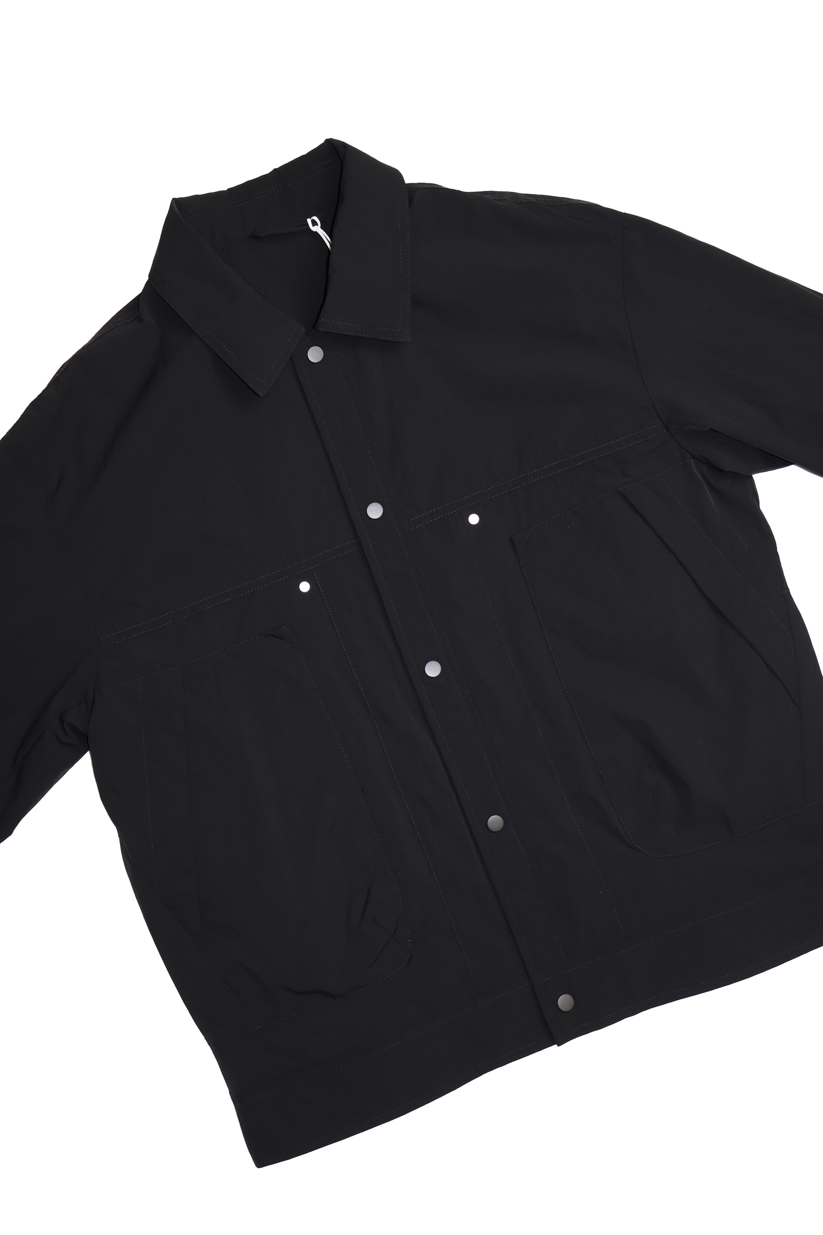 IMG_1154方袋金屬扣 襯衫式風衣外套