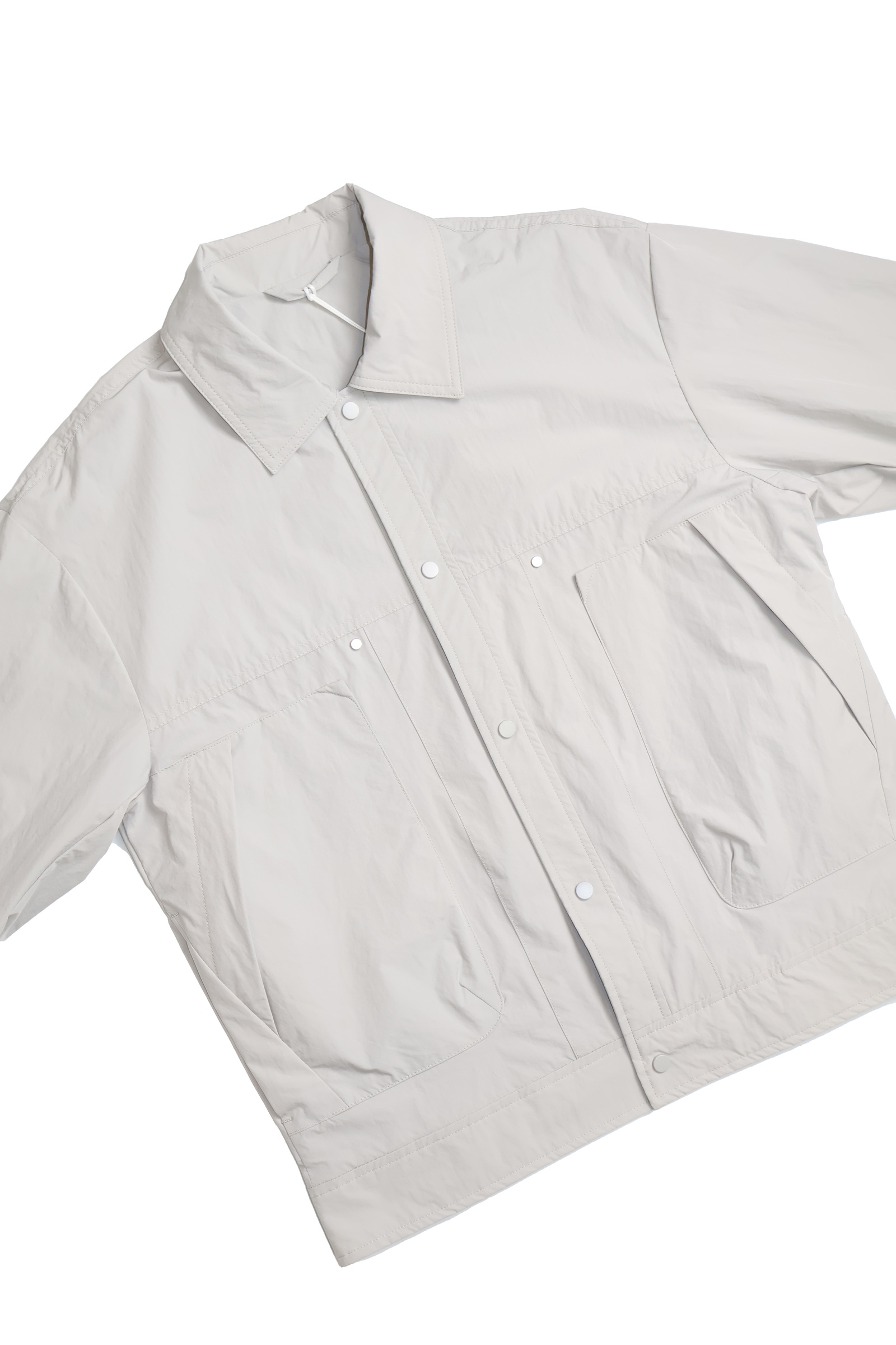 IMG_1152方袋金屬扣 襯衫式風衣外套