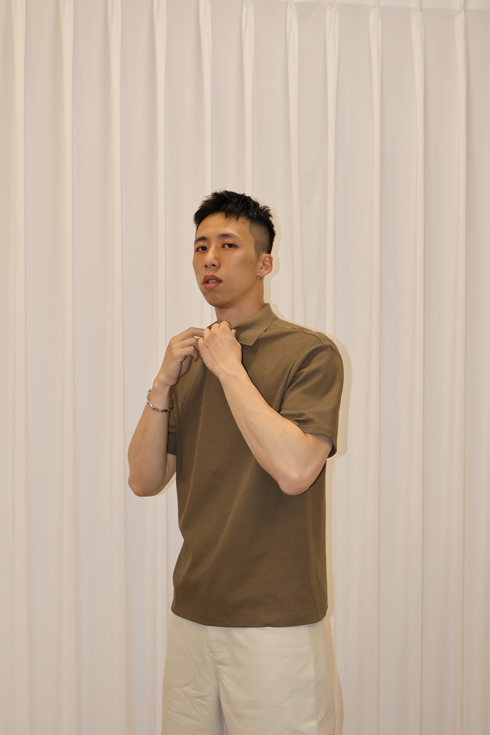 IMG_0233無扣寬版 網眼短袖POLO衫