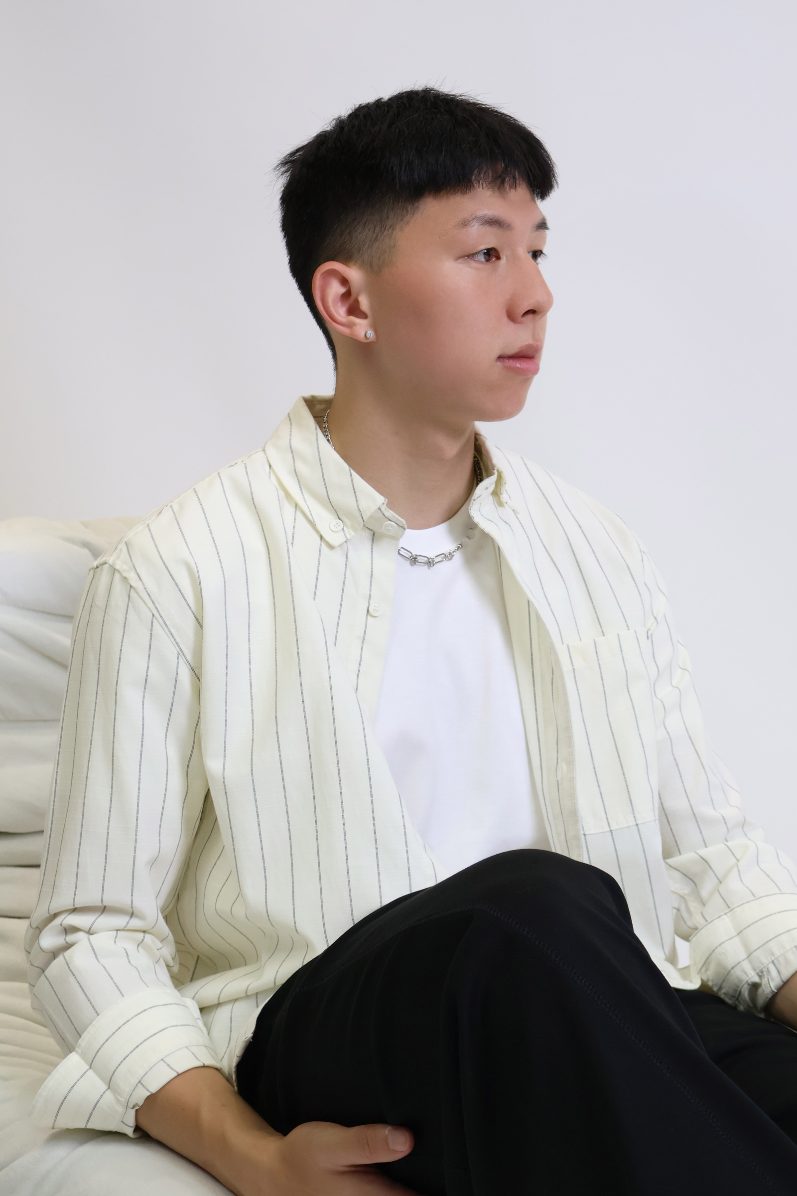 IMG_2185清新線條 長袖襯衫