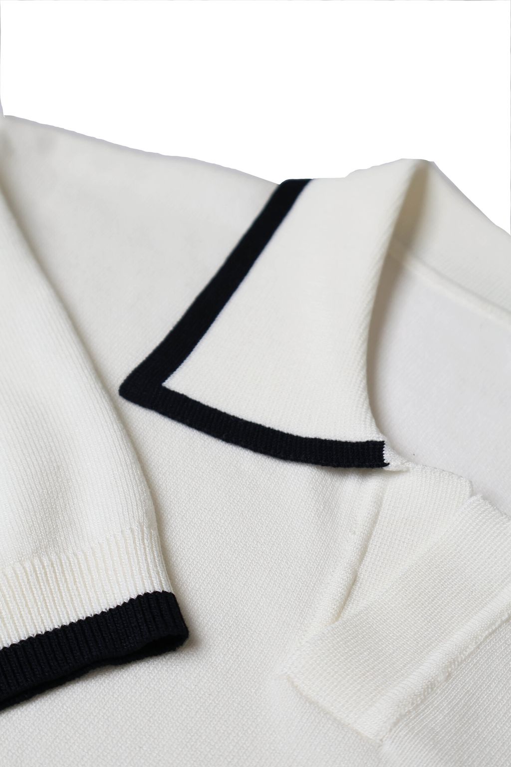 IMG_0931高質感針織 襯線 短袖POLO衫