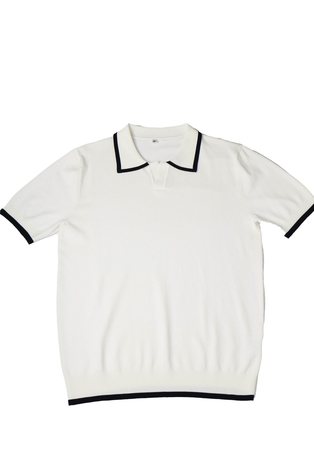 IMG_0928高質感針織 襯線 短袖POLO衫-2