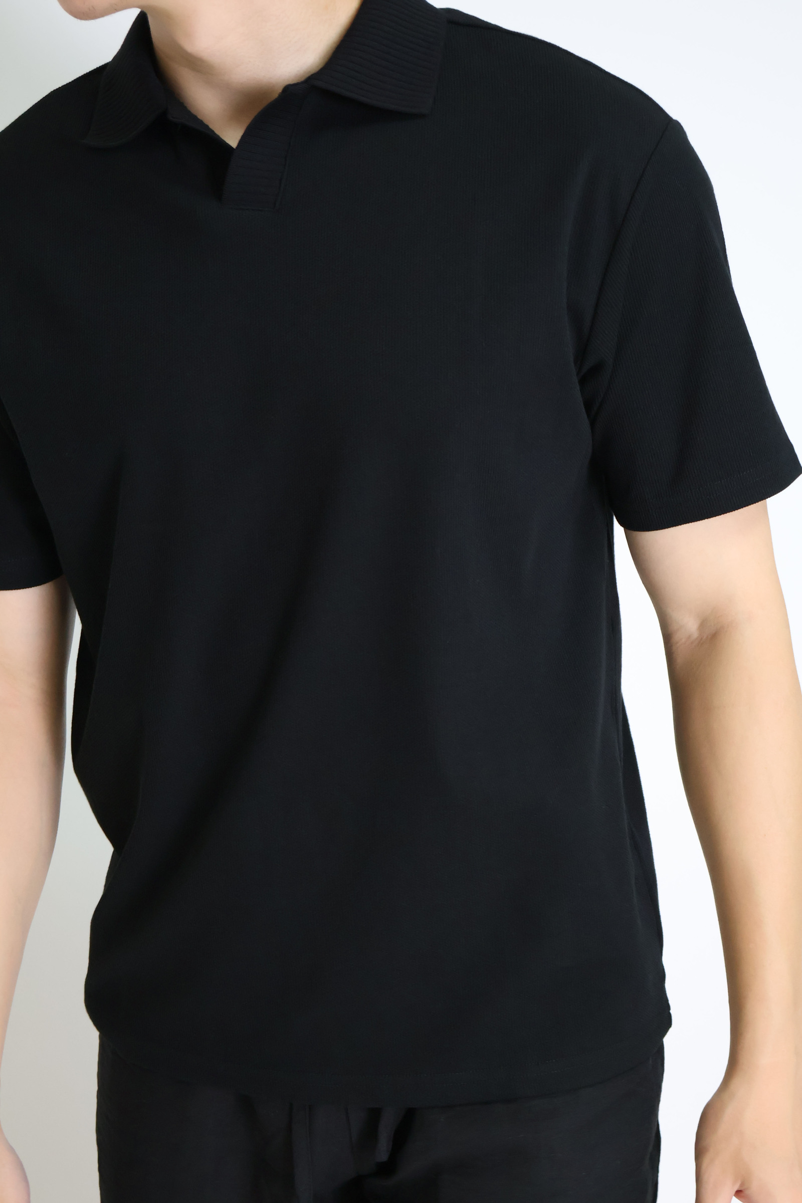 IMG_3126無扣寬版 網眼短袖POLO衫