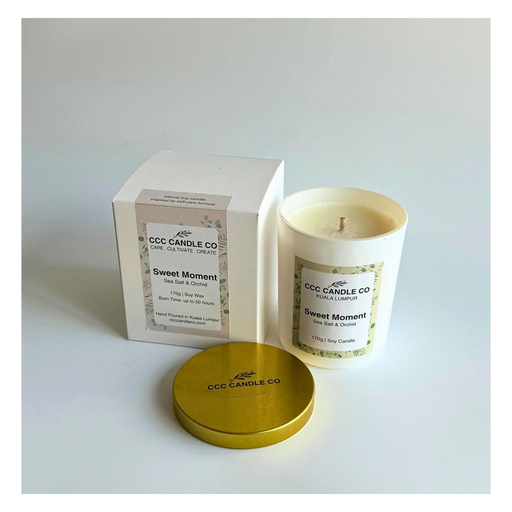 Sweet Moment scented candles ccccandleco Sea salt orchid handmade 2