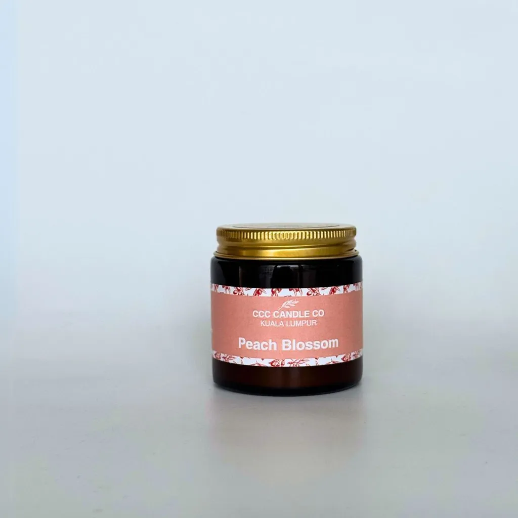 peach blossom scented candle 80g ccccandleco handmade
