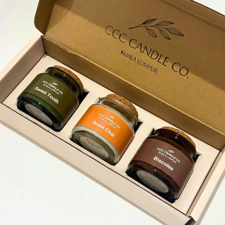 High Tea Candle Trio handmade ccccandleco 2