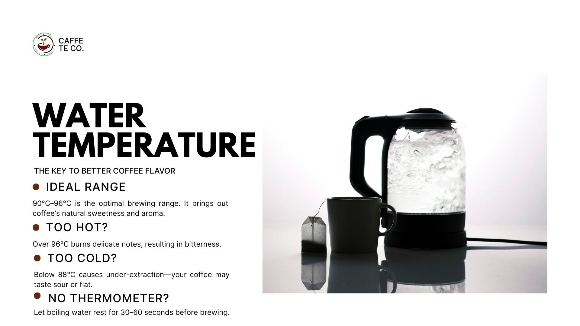 💧What’s the Right Water Temperature for Brewing Coffee? A Must-Know Brewing Basic