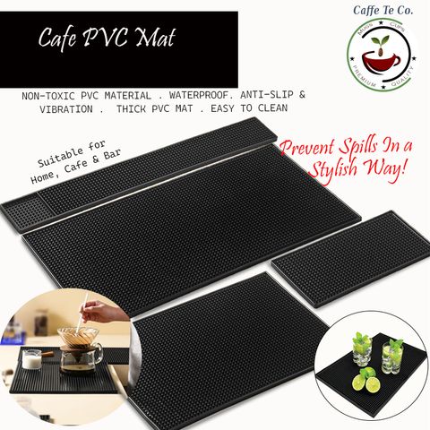 Caffe TeCo Easy to clean and anti-slip  PVC Coffee Mat_Bar Mat
