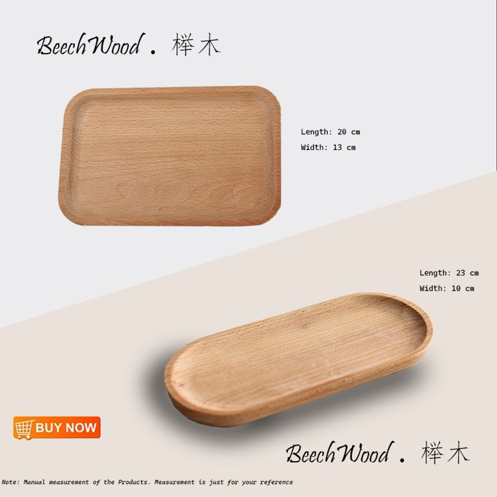 Caffe TeCo Japanese Style Wood Tray