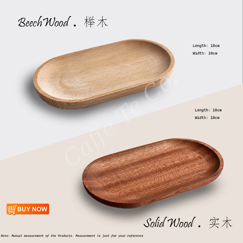 Caffe TeCo Japanese Style Wood Tray