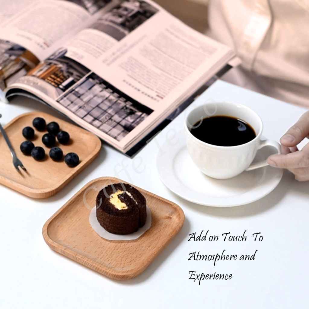 Caffe TeCo Japanese Style Wood Tray