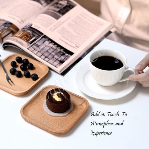 Caffe TeCo Japanese Style Wood Tray