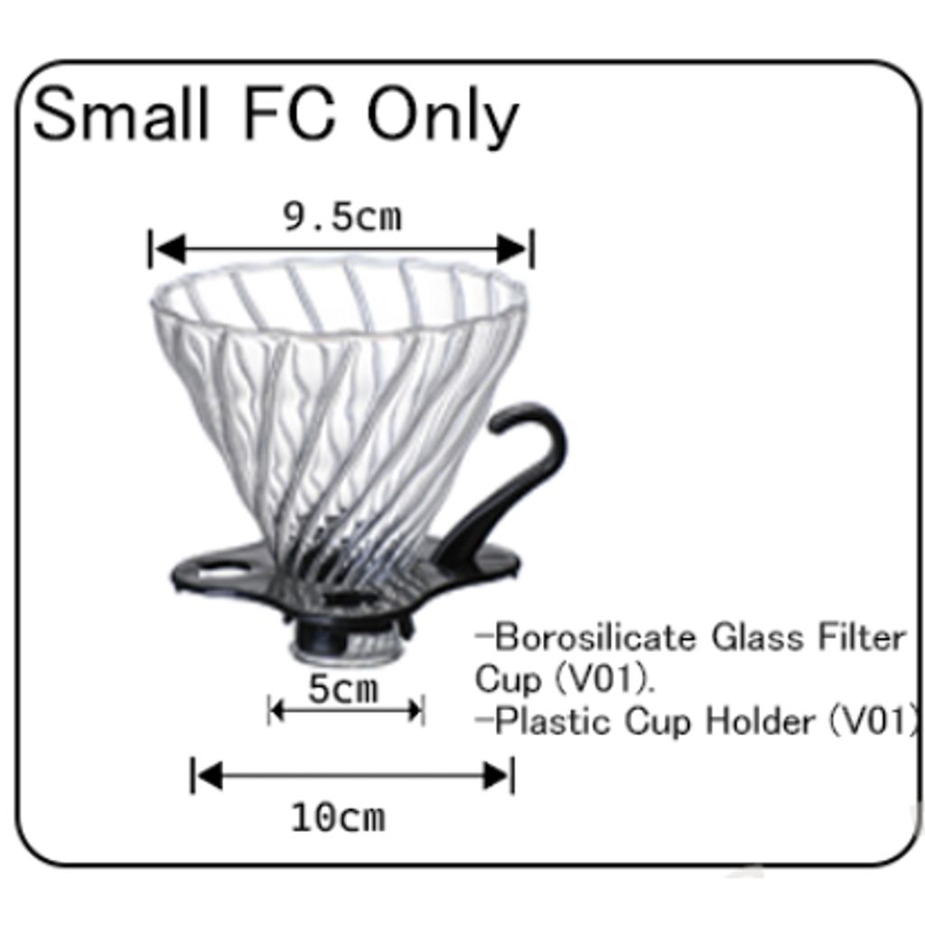 Caffe TeCo Borosilicate Glass coffee filter cup 手冲咖啡