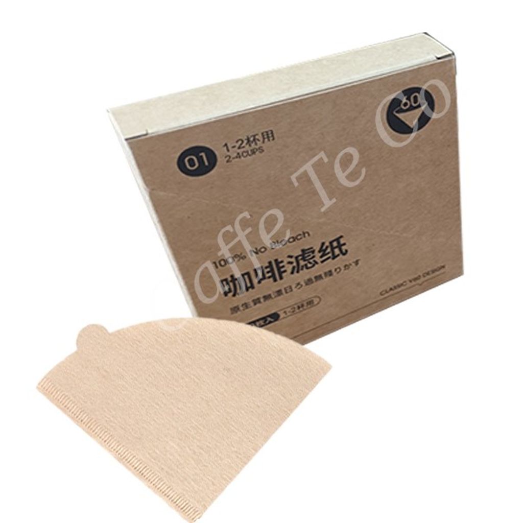 Caffe TeCo – Unbleached Coffee Paper Filter / V60 Filter Paper / Drip Coffee Paper Filter