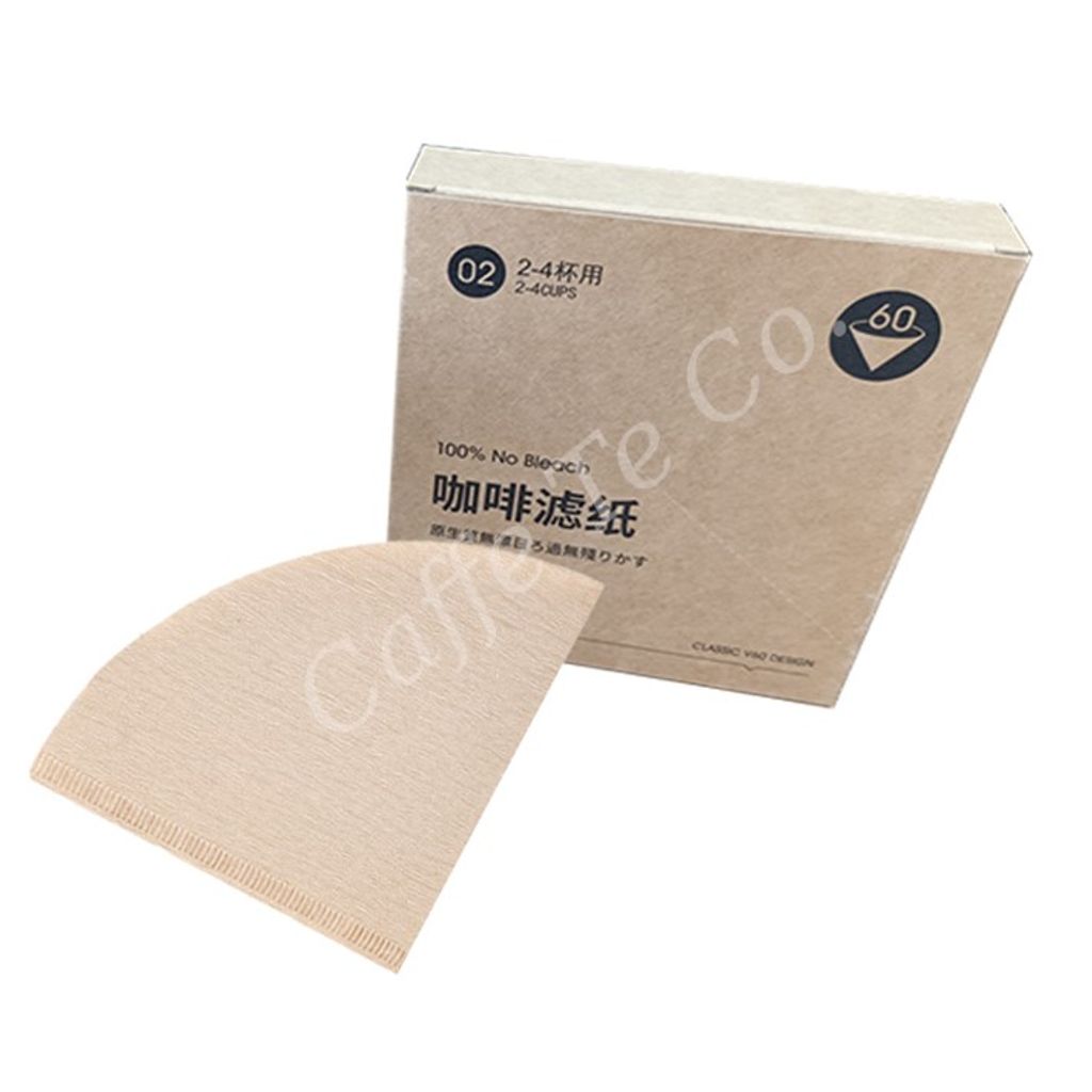 Caffe TeCo – Unbleached Coffee Paper Filter / V60 Filter Paper / Drip Coffee Paper Filter