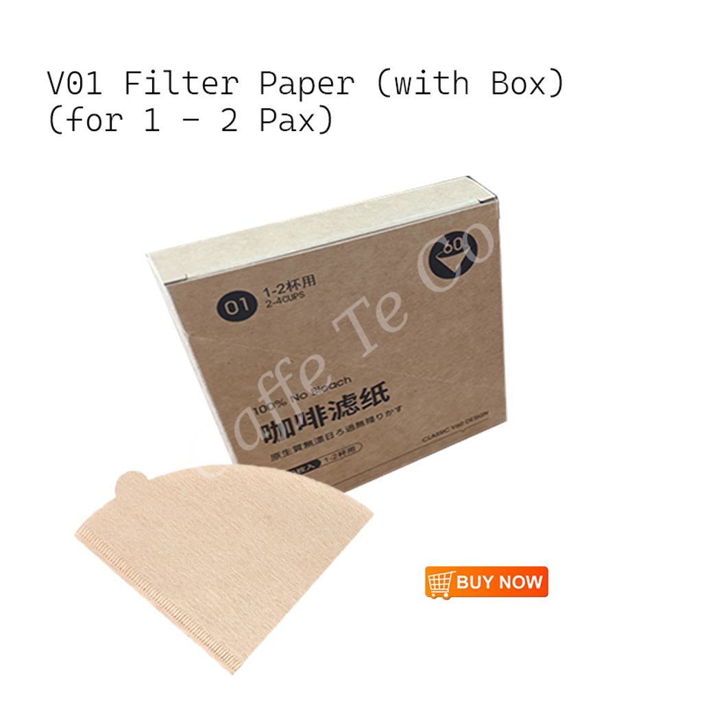 Caffe TeCo – Unbleached Coffee Paper Filter / V60 Filter Paper / Drip Coffee Paper Filter