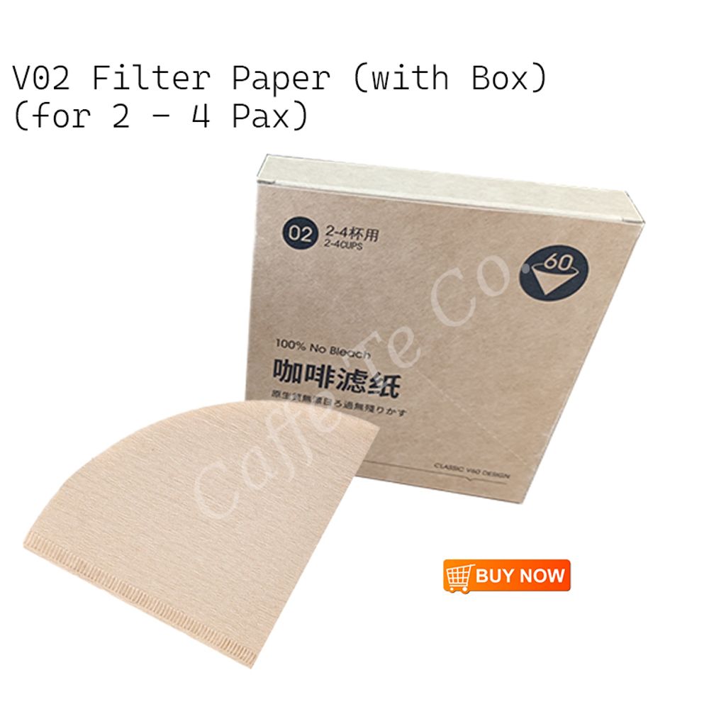 Caffe TeCo – Unbleached Coffee Paper Filter / V60 Filter Paper / Drip Coffee Paper Filter
