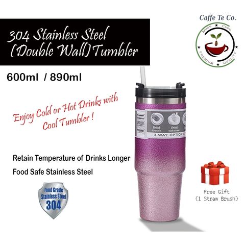 Caffe TeCo 304 Stainless Steel Double Wall Tumbler