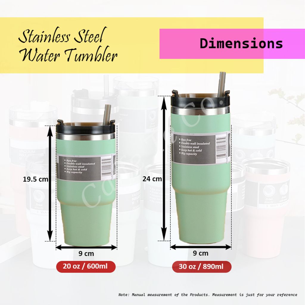 Caffe TeCo 304 Stainless Steel Double Wall Tumbler
