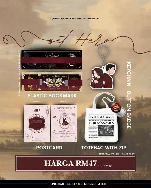 ✨️ SET HERO ✨️Kolaborasi dari Thequartofosil x Mairaadh x Raelova dalam bentuk satu set comel -
