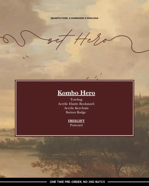 ✨️ SET HERO ✨️Kolaborasi dari Thequartofosil x Mairaadh x Raelova dalam bentuk satu set comel --1