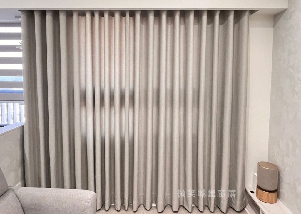 蛇型簾-煙波麻-11米灰色