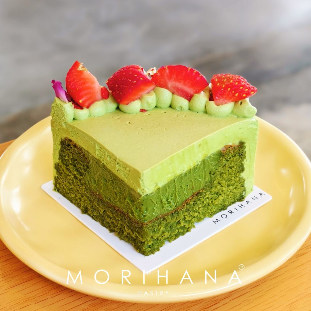 matcha nama cake