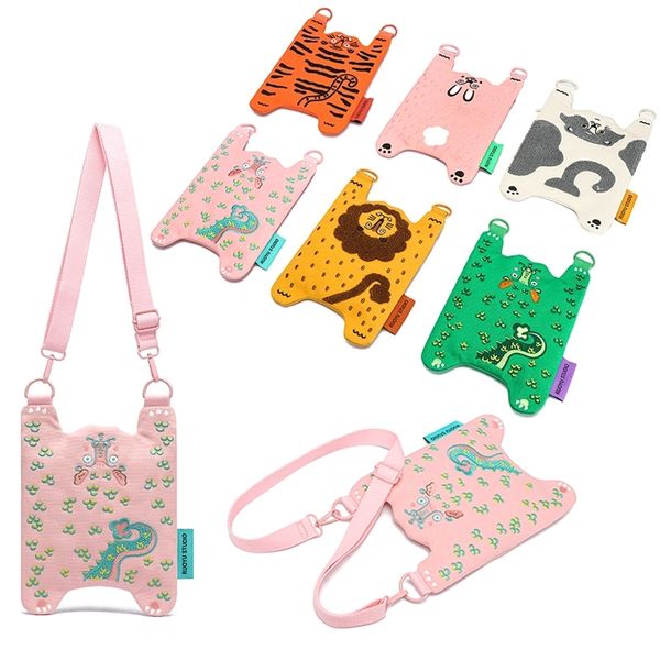 若愚工坊 粉紅肌肉猛男兔布偶 玩偶 肌肉兔 猛男兔 搞怪 粉紅兔 帆布 小包 手機包 化妝包｜嗨寶好選物