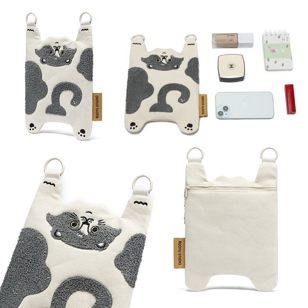 若愚工坊 粉紅肌肉猛男兔布偶 玩偶 肌肉兔 猛男兔 搞怪 粉紅兔 帆布 小包 手機包 化妝包｜嗨寶好選物