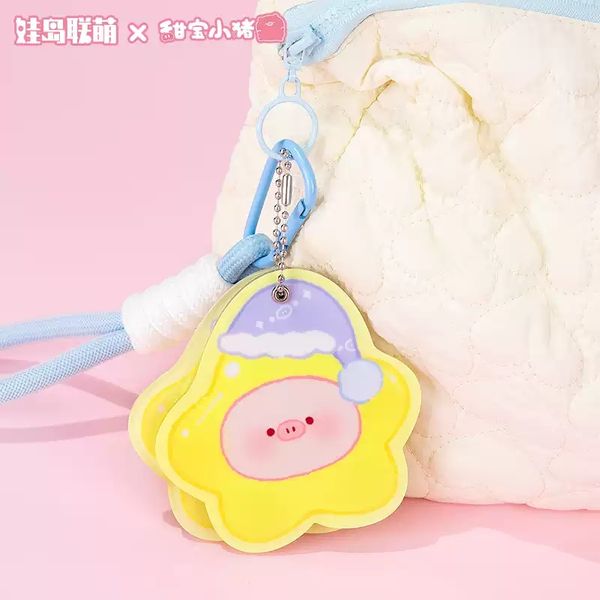 動物市集 甜寶小豬 娃娃 好夢心願系列 隨身鏡子 化妝鏡 盲盒 手伴 公仔 擺件 收藏品｜嗨寶好選物