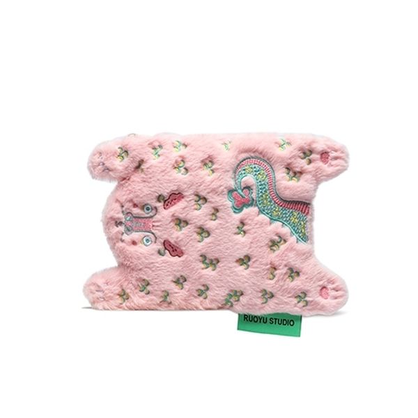 若愚工坊 粉紅肌肉猛男兔系列 手拿包 雜物整理 收納包 手拿包 拉鍊袋｜嗨寶好選物