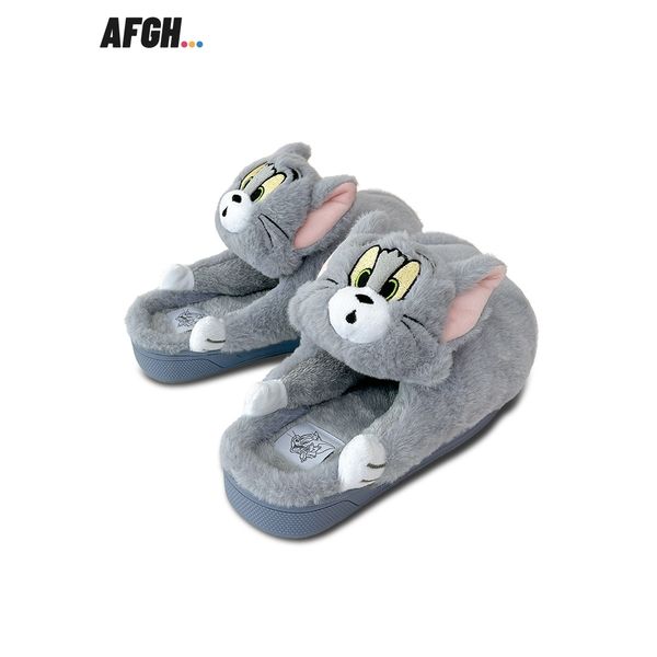  湯姆貓與傑利鼠 Tom and Jerry 貓與老鼠 抱抱拖鞋 拖鞋 大頭拖鞋 可愛拖鞋｜嗨寶好選物