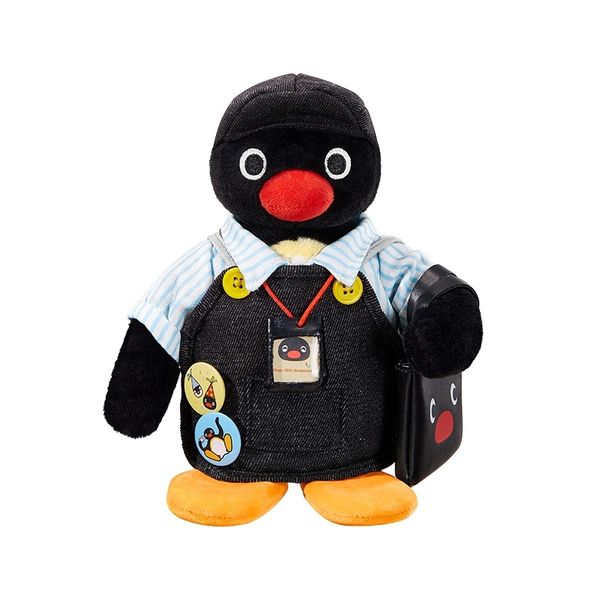 Pingu 企鵝家族 45周年系列 換裝機智店長 玩偶 毛絨公仔 手伴 公仔 擺件 企鵝｜嗨寶好選物