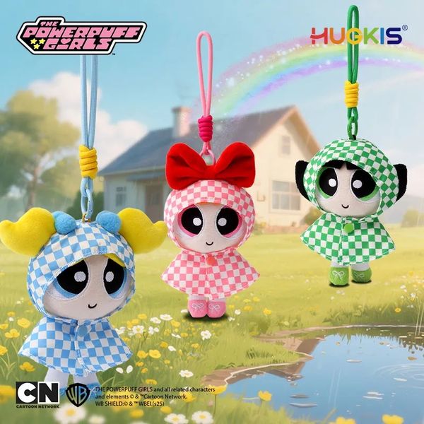 飛天小女警 網格雨衣 系列 鑰匙扣 毛絨掛件 系列 盲盒 手伴 公仔 擺件 收藏品｜嗨寶好選物