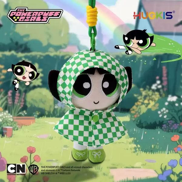 飛天小女警 網格雨衣 系列 鑰匙扣 毛絨掛件 系列 盲盒 手伴 公仔 擺件 收藏品｜嗨寶好選物