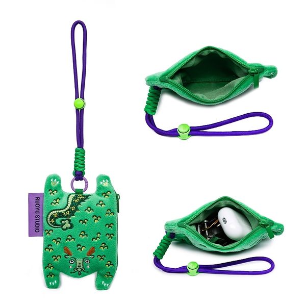 若愚工坊 粉紅肌肉猛男兔布偶 玩偶 肌肉兔 猛男兔 搞怪 粉紅兔 零錢包 鑰匙包 耳機包 掛飾｜嗨寶好選物