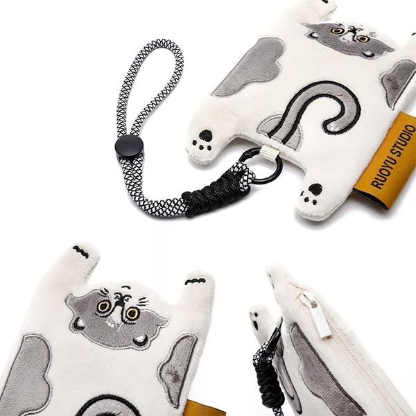 若愚工坊 粉紅肌肉猛男兔布偶 玩偶 肌肉兔 猛男兔 搞怪 粉紅兔 零錢包 鑰匙包 耳機包 掛飾｜嗨寶好選物