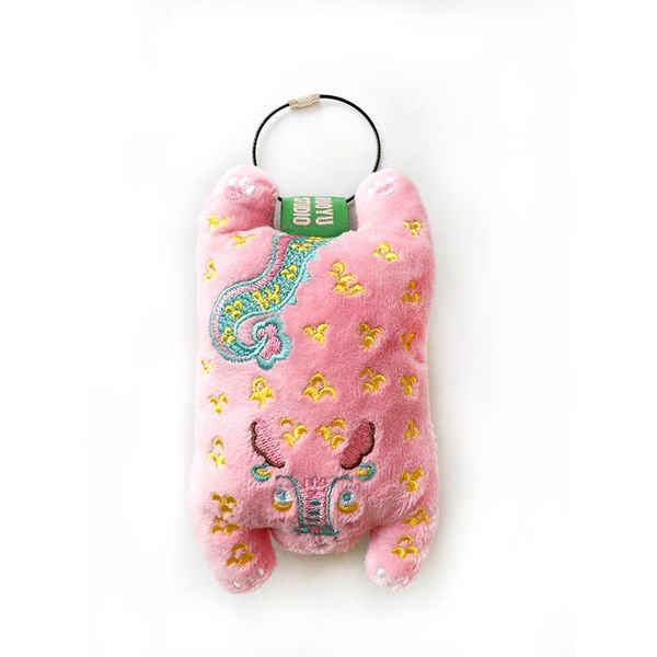 若愚工坊 可愛獅子 可愛貓咪 刺繡 粉紅肌肉猛男兔 肌肉兔  粉紅兔 掛飾 配件 擺飾  鑰匙圈｜嗨寶好選物